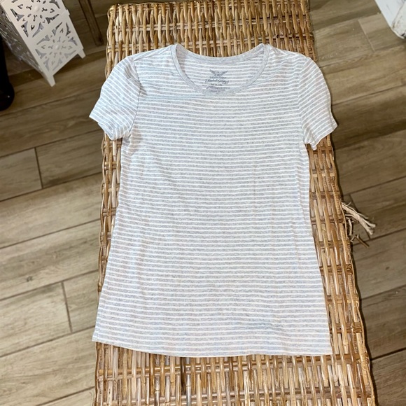 WOMENS FADED GLORY STRIPED FITTED TSHIRT - Picture 2 of 8